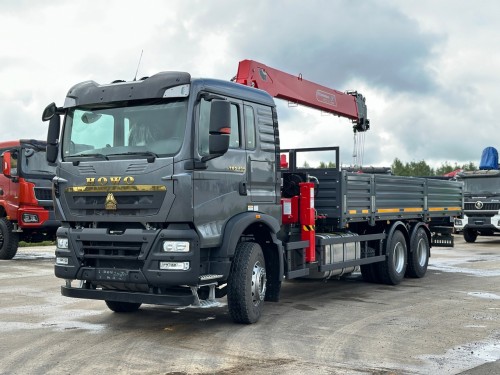 БОРТОВОЙ HOWO 6*4 С КМУ HORYONG 216